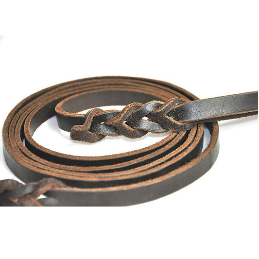 JMT-932746 Leather Traction Rope for Large Dogs - 1.5m, 2.0m, 2.5m, 3.0m Lengths Available