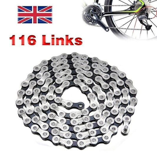 JMT-933322 9-Speed 116 Links Road Mountain Bike Chain Compatible with Shimano SRSAM