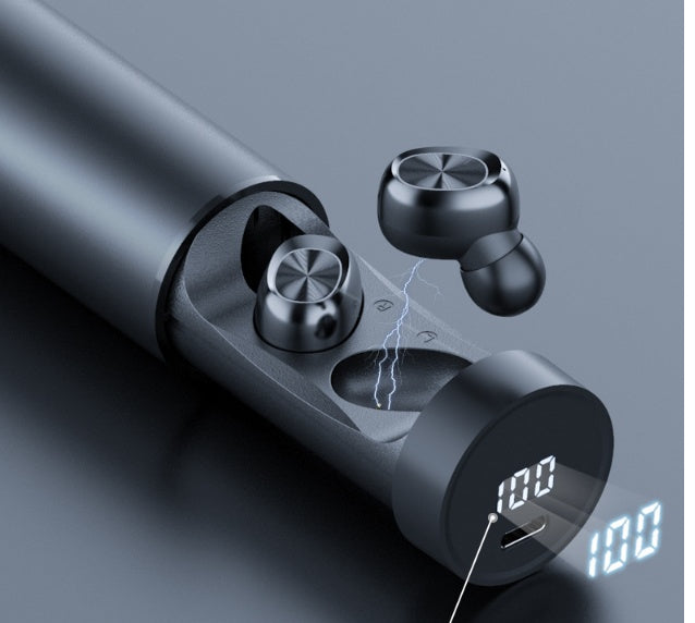 JMT-933386 Bluetooth In-ear Wireless Headset with Digital Display and Multi-point Connection