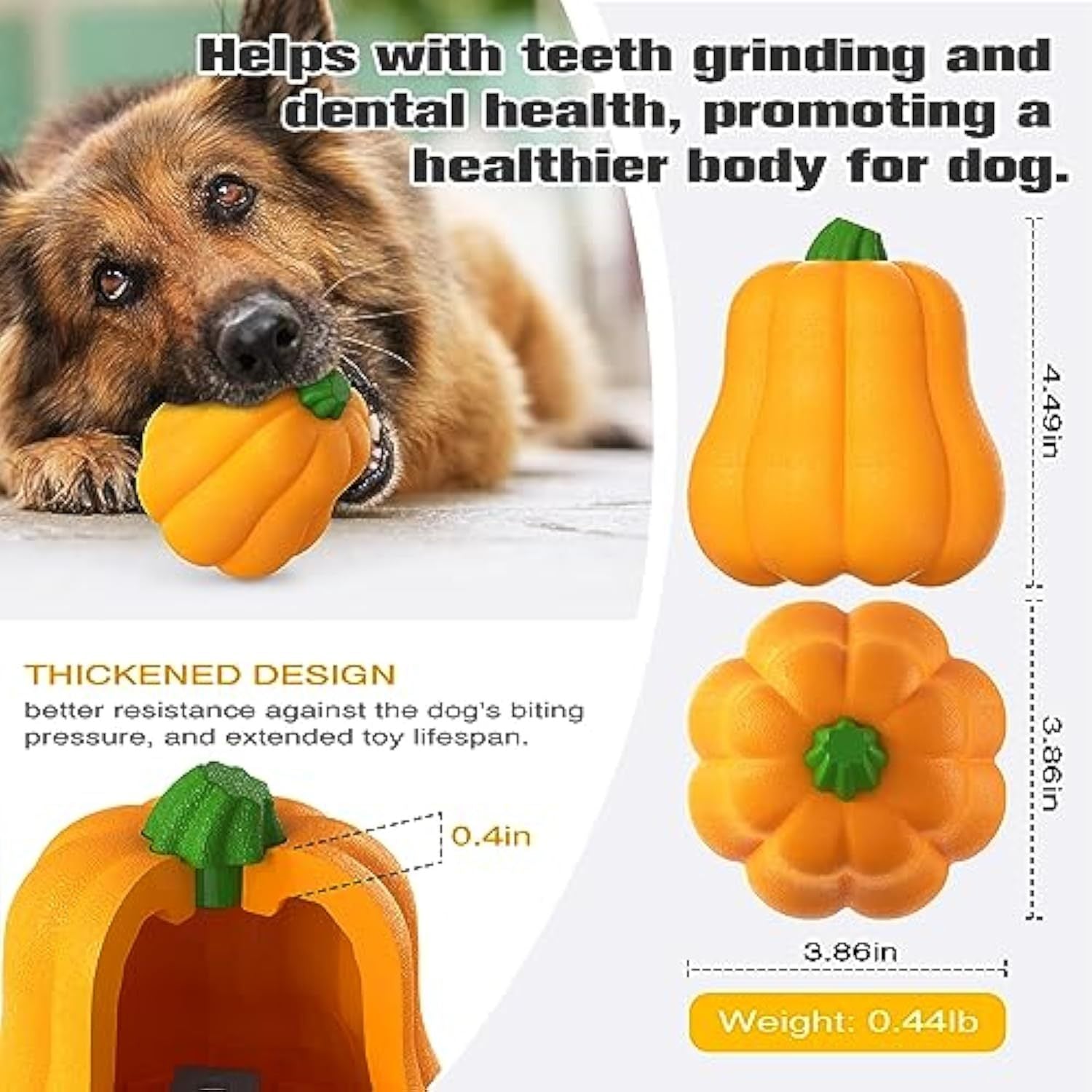 JMT-933386 Halloween Interactive Dog Toy - Pumpkin Thrower with Drawstring and Squeaker