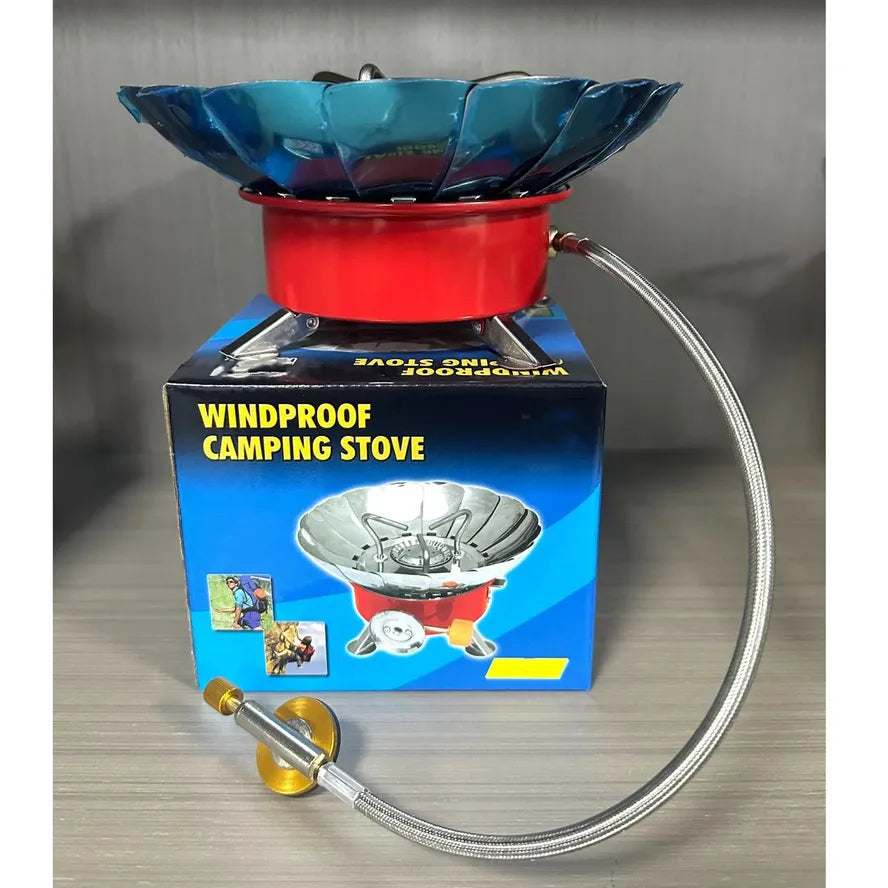 JMT-933450 Portable Folding Camping Gas Stove - One Burner for Outdoor Cooking