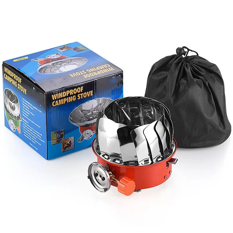 JMT-933450 Portable Folding Camping Gas Stove - One Burner for Outdoor Cooking