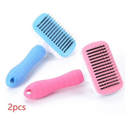 JMT-933642 Self-Cleaning Thick Needle Pet Grooming Comb for Cats and Dogs