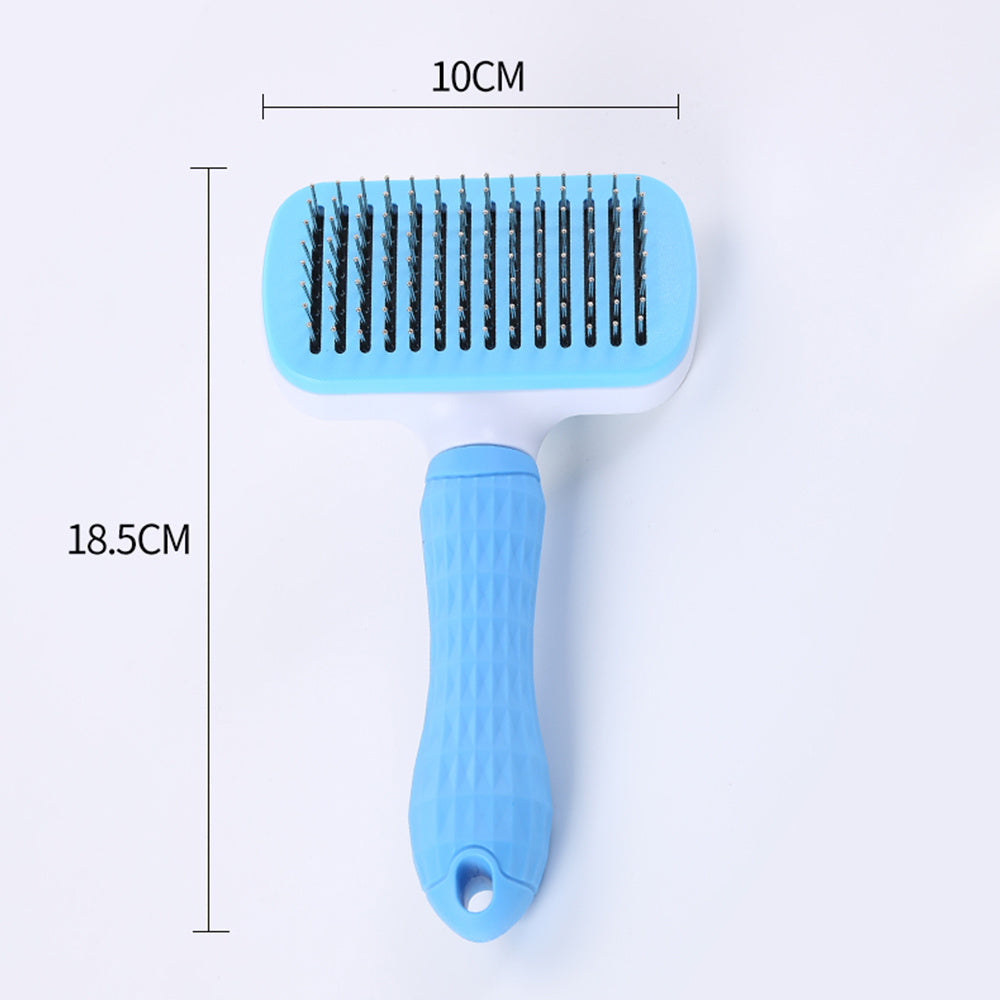 JMT-933642 Self-Cleaning Thick Needle Pet Grooming Comb for Cats and Dogs