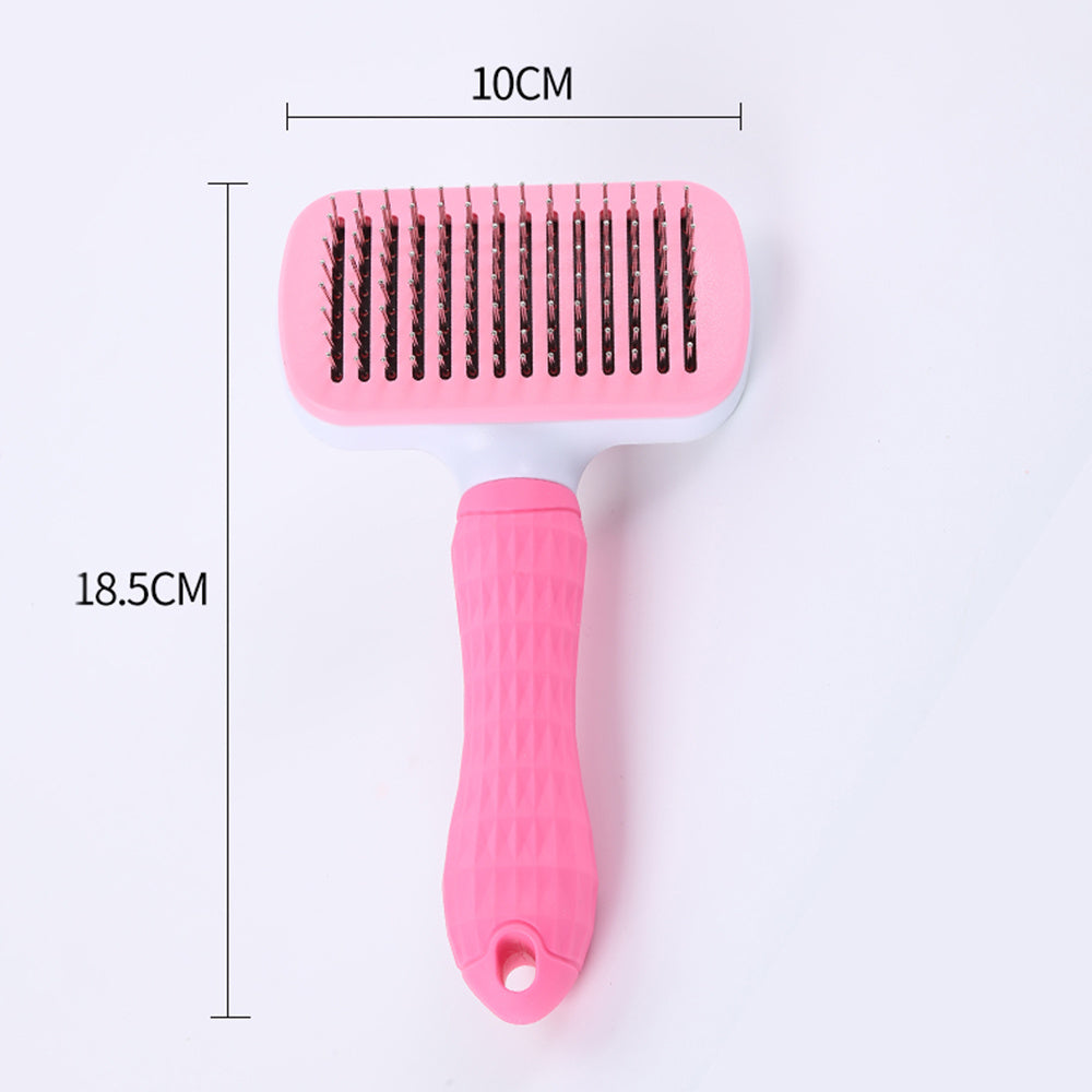 JMT-933642 Self-Cleaning Thick Needle Pet Grooming Comb for Cats and Dogs
