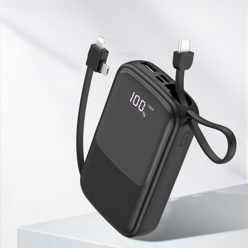 JMT-933898 Compact 10000mAh Multi-USB Power Bank in Black, White, and Green with Polymer Lithium Battery