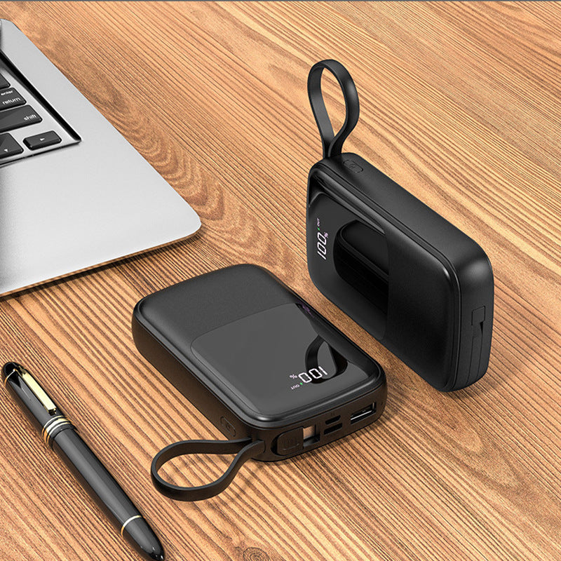 JMT-933898 Compact 10000mAh Multi-USB Power Bank in Black, White, and Green with Polymer Lithium Battery