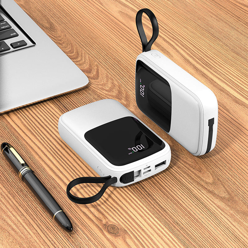JMT-933898 Compact 10000mAh Multi-USB Power Bank in Black, White, and Green with Polymer Lithium Battery