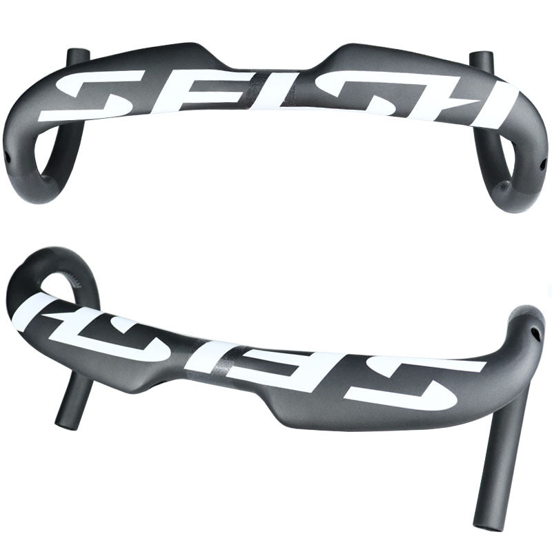 JMT-934090 Carbon Fiber Road Bike Bent Handlebar - 380/400/420/440mm Options for Enhanced Performance