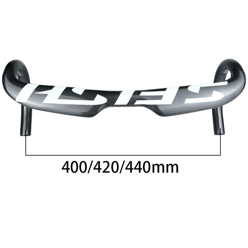 JMT-934090 Carbon Fiber Road Bike Bent Handlebar - 380/400/420/440mm Options for Enhanced Performance