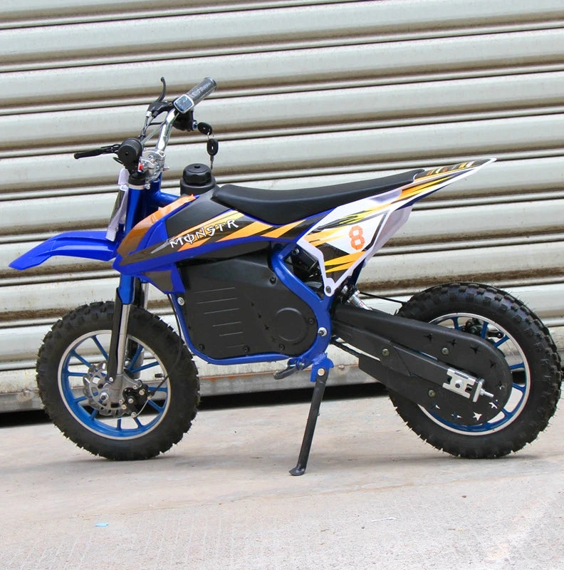 JMT-934474 500W/800W Electric Mini Pit Bike - 36V/48V Motocross Motor 3-Wheel Dirt Bike for Kids , Top Speed 27.9 mph