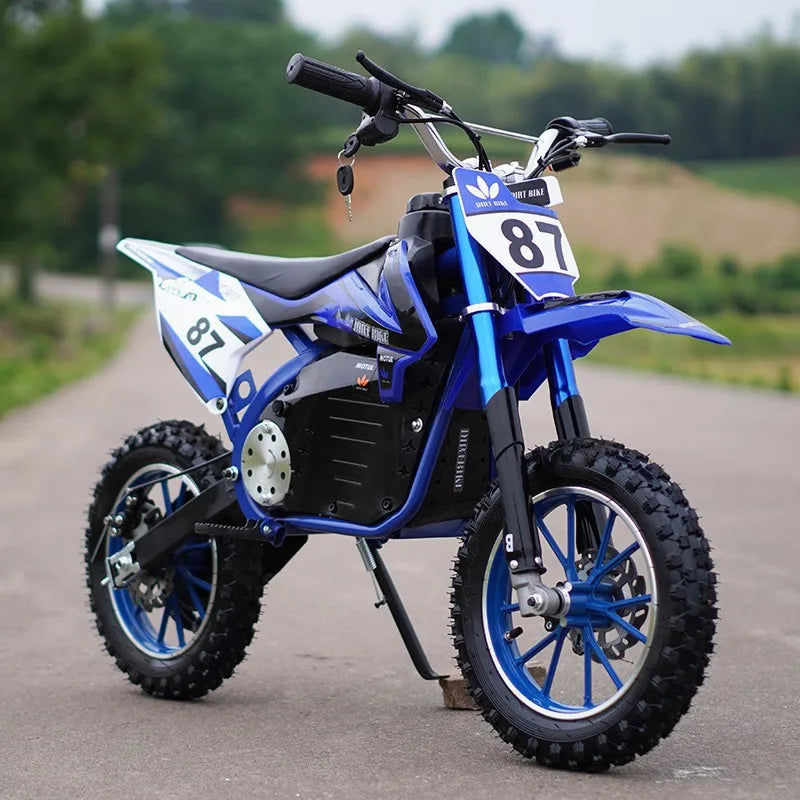 JMT-934474 500W/800W Electric Mini Pit Bike - 36V/48V Motocross Motor 3-Wheel Dirt Bike for Kids , Top Speed 27.9 mph