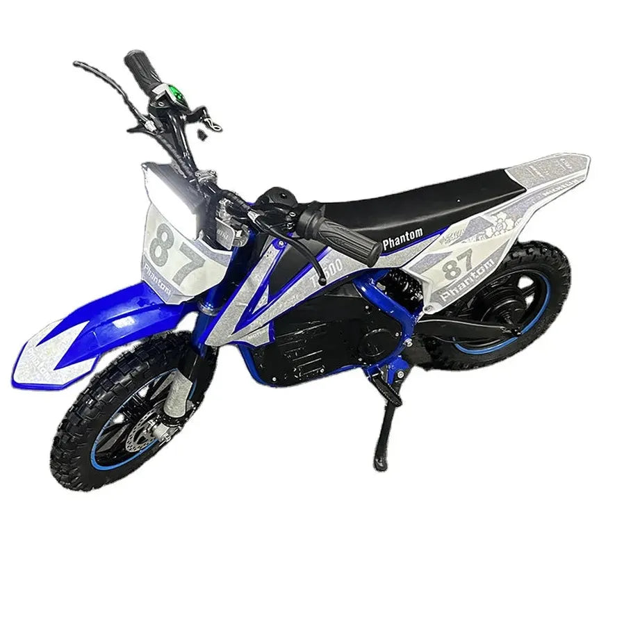 JMT-934474 500W/800W Electric Mini Pit Bike - 36V/48V Motocross Motor 3-Wheel Dirt Bike for Kids , Top Speed 27.9 mph