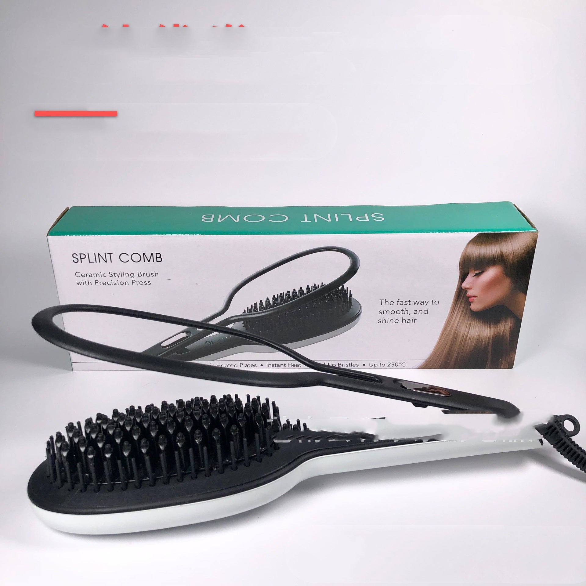 JMT-934538 Dual-Use Hair Straightening and Curling Comb with Tourmaline Ceramic Temperature Control