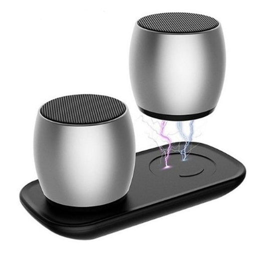 JMT-934730 Multifunctional Bluetooth Speaker with Magnetic Charging Base and Wireless Stereo Capability