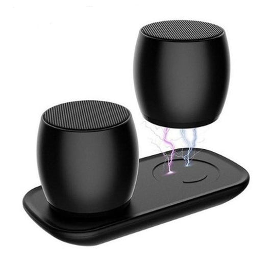 JMT-934730 Multifunctional Bluetooth Speaker with Magnetic Charging Base and Wireless Stereo Capability
