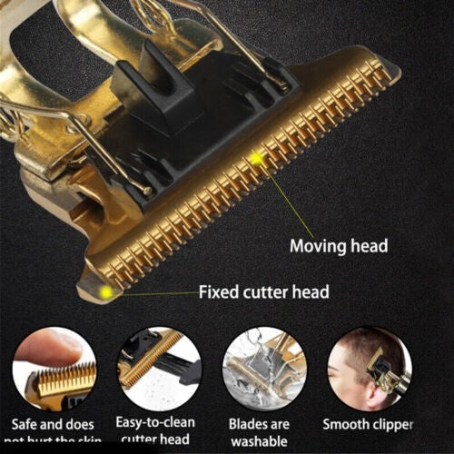 JMT-934794 Cordless Rechargeable Hair Clipper for Men with Washable Blades and LED Display