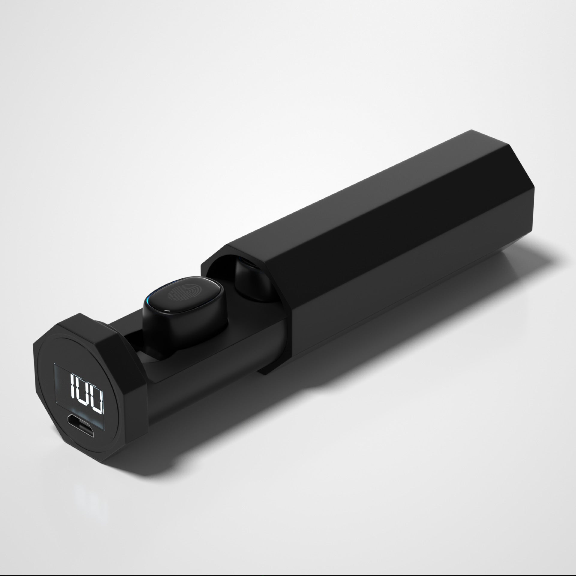 JMT-935050 Bluetooth Headset with Charging Case - 5-6 Hours Music Time, 4 Charging Cycles, Compact Design