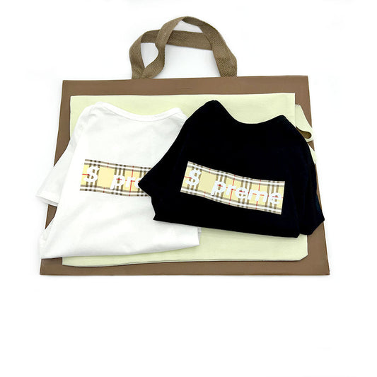 JMT-935178 Summer Cotton Short Sleeve Dog T-Shirt Available in Black and White, Sizes S-XXL