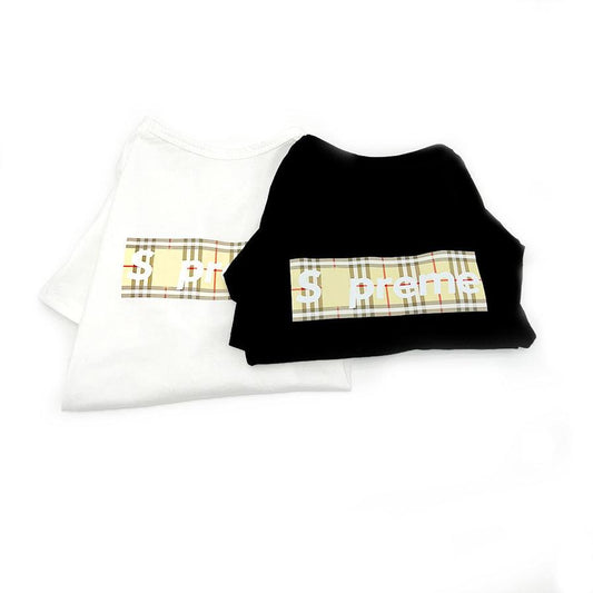 JMT-935178 Summer Cotton Short Sleeve Dog T-Shirt Available in Black and White, Sizes S-XXL
