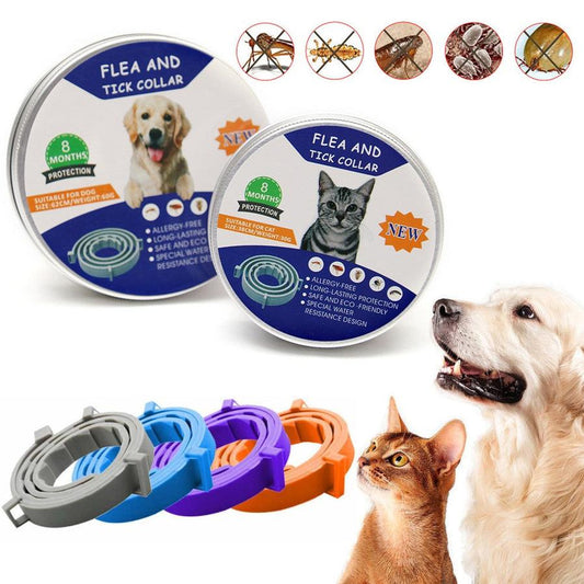 JMT-935370 Adjustable Silicone Pet Collar with Insect Repellent and Aromatic Protection for Dogs and Cats