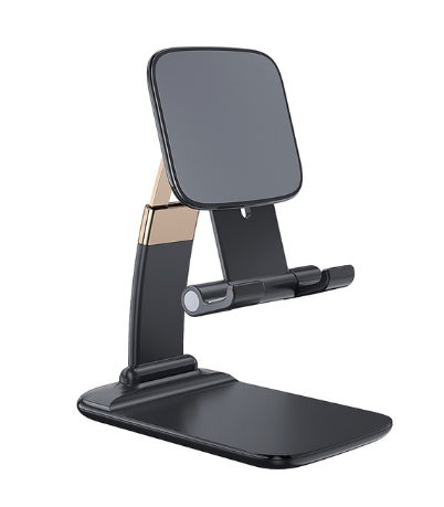 JMT-935562 Adjustable Telescopic Folding Mobile Phone Holder - ABS, Zinc Alloy, Silicone, Black/White