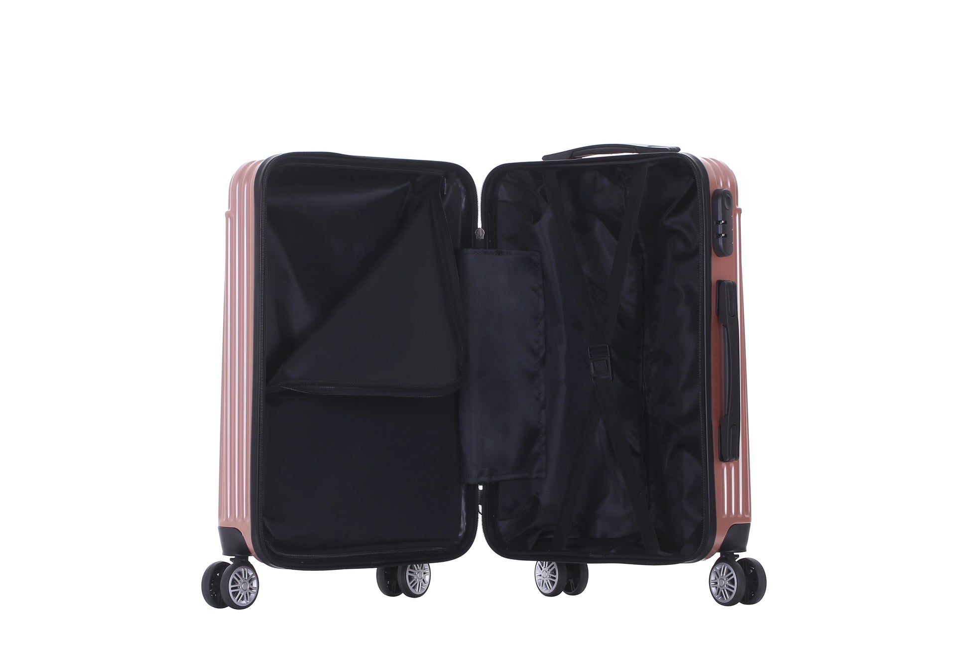 JMT-935754 Compact ABS Luggage Set with Hard Case and Cosmetic Handbag for Travel