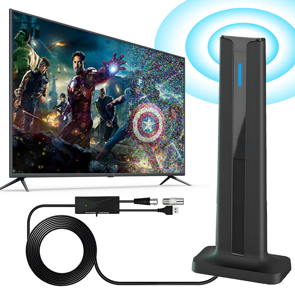 JMT-935882 Indoor HD Digital Television Antenna with Ground Receiver, Compact and Easy to Install