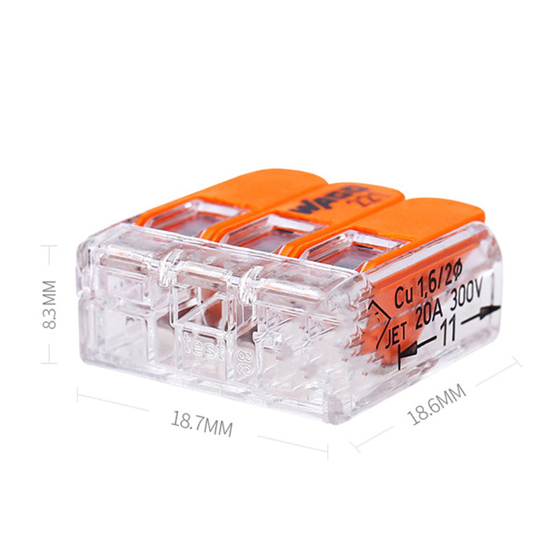 JMT-936010 WAGO Wire Connector, 32A, 450V, Flame-Retardant Shell, for Multi-Strand and Single-Strand Wires
