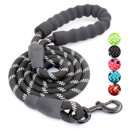 JMT-936202 Reflective Nylon Round Traction Rope for Dogs - Multiple Sizes and Colors Available