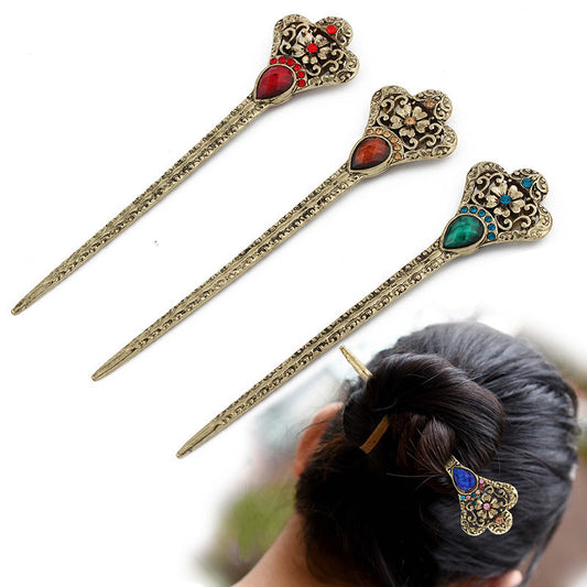 JMT-936394 Retro Geometric Alloy Hairpin Hair Accessories in Bright Colors
