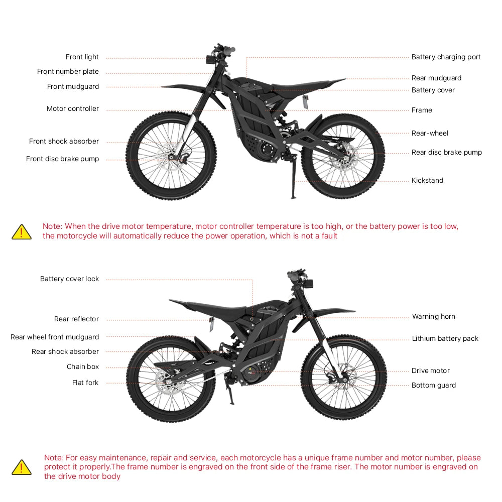 JMT-936458 High Performance Electric Off-Road Dirt Bike for Adults - Professional Sports Electric Dirt Bike , Top Speed 27.9 mph