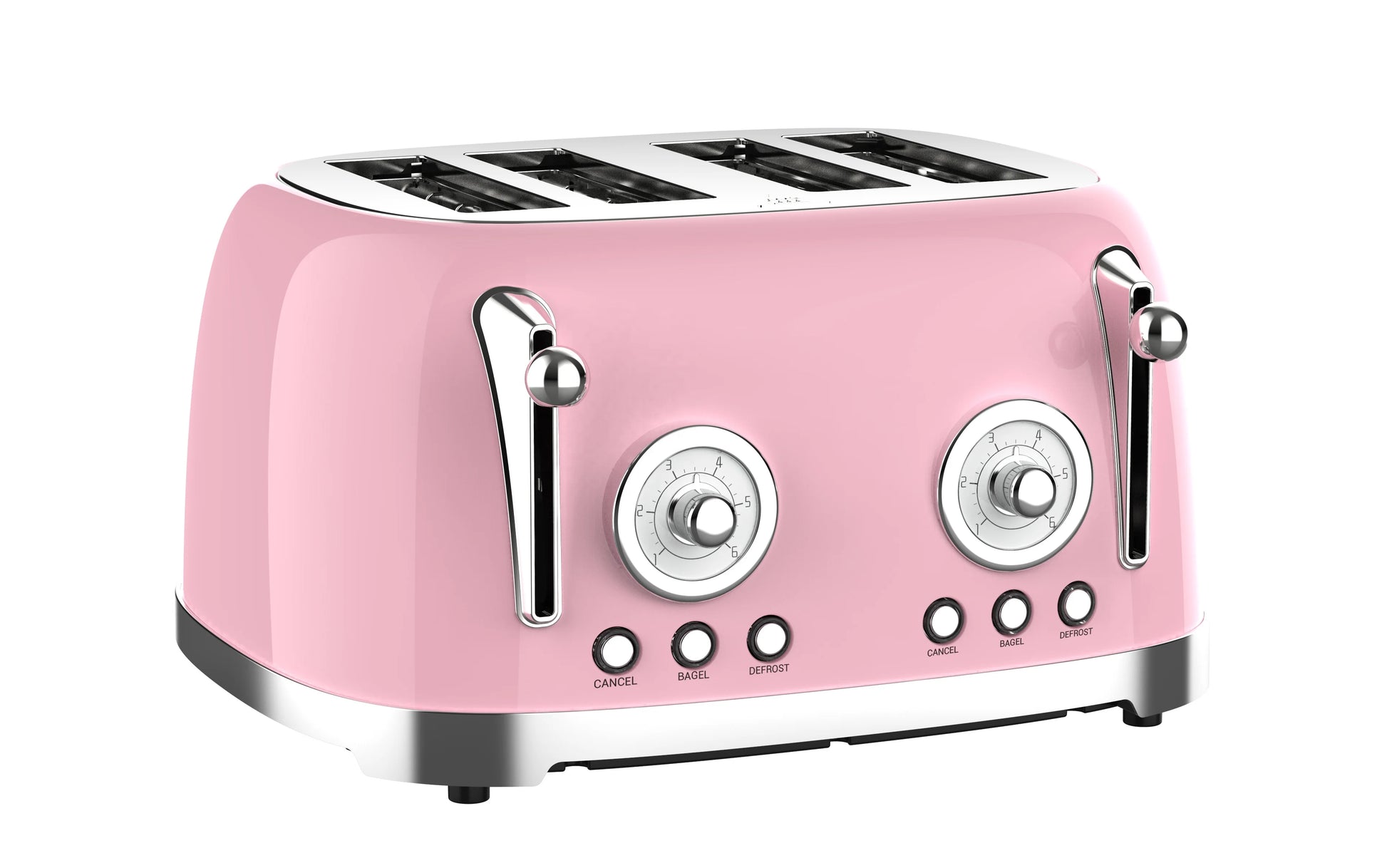 JMT-936522 Stainless Steel 4-Slice Retro Electric Bread Toaster for Sandwiches