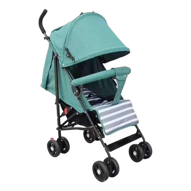 JMT-936714 Lightweight Durable Baby Stroller with Comfortable Mechanical Backrest - Available in Red, Purple, Green, and Gray