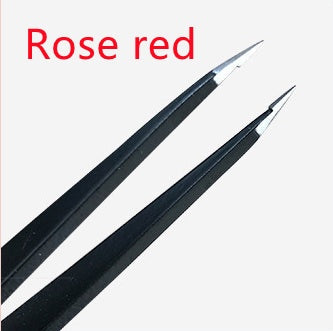 JMT-936842 Stainless Steel Eyebrow Trimming Clip Set in Black, Rose Red, and Silver Finishes