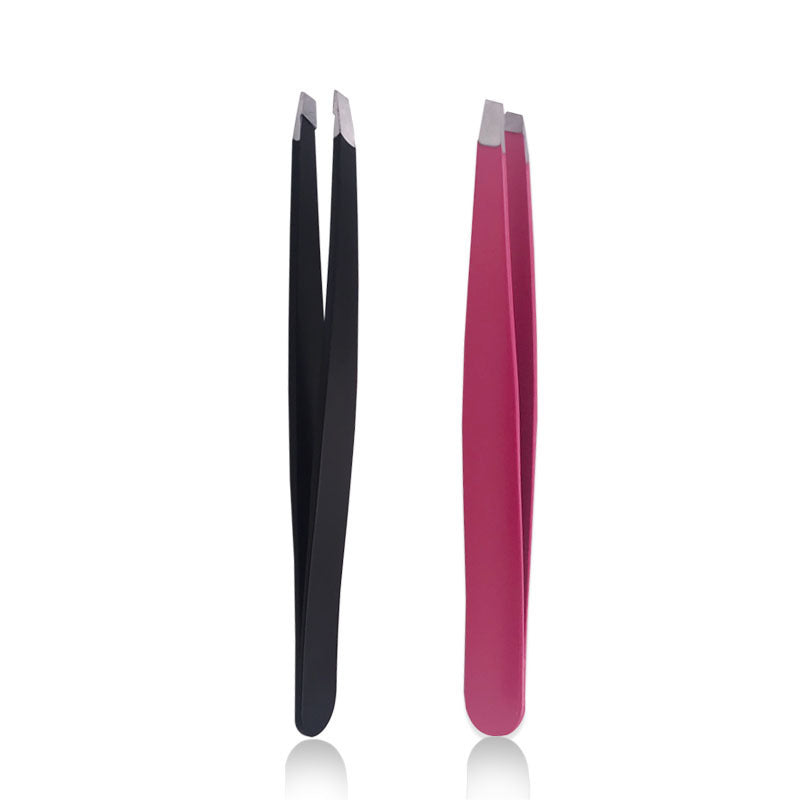 JMT-936842 Stainless Steel Eyebrow Trimming Clip Set in Black, Rose Red, and Silver Finishes