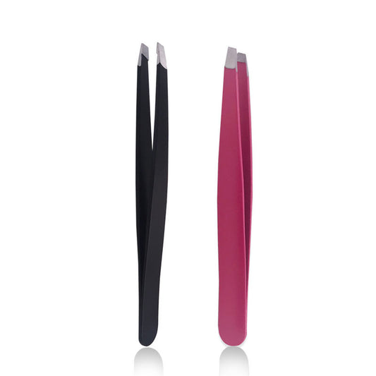 JMT-936842 Stainless Steel Eyebrow Trimming Clip Set in Black, Rose Red, and Silver Finishes