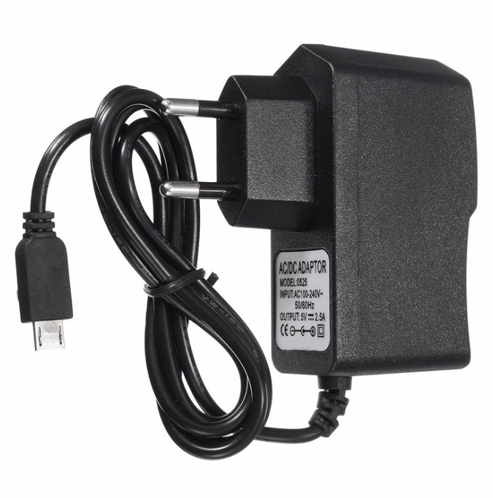 JMT-937034 EU Plug 5V 2.5A Micro USB Charger Power Supply with Safety Protection Features