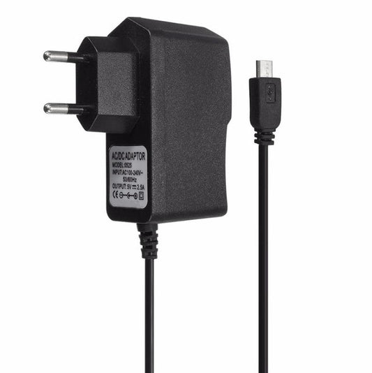 JMT-937034 EU Plug 5V 2.5A Micro USB Charger Power Supply with Safety Protection Features