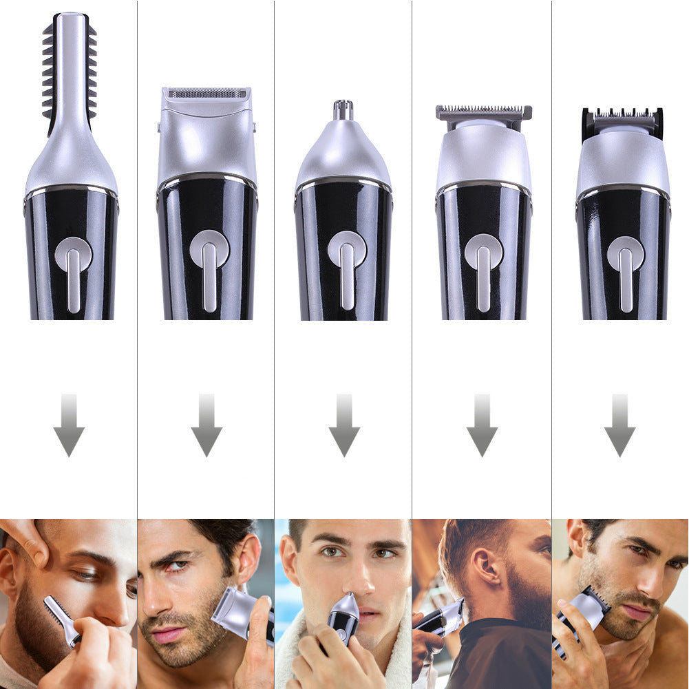 JMT-937098 5-in-1 Mini Hair Clipper SK-0068 - Waterproof, Rechargeable, Dual Power Supply