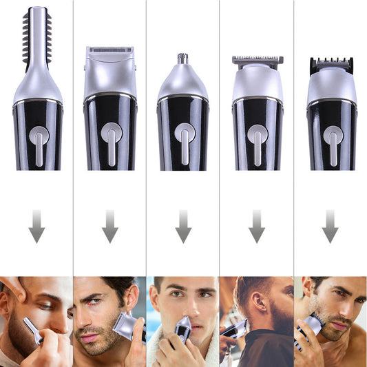 JMT-937098 5-in-1 Mini Hair Clipper SK-0068 - Waterproof, Rechargeable, Dual Power Supply