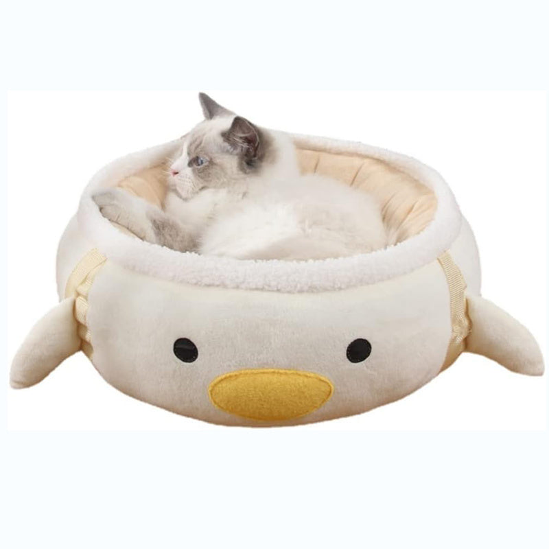 JMT-937162 Dinosaur and Chick Shaped Cat Bed - Versatile Hammock and Sofa for Small Cats and Dogs