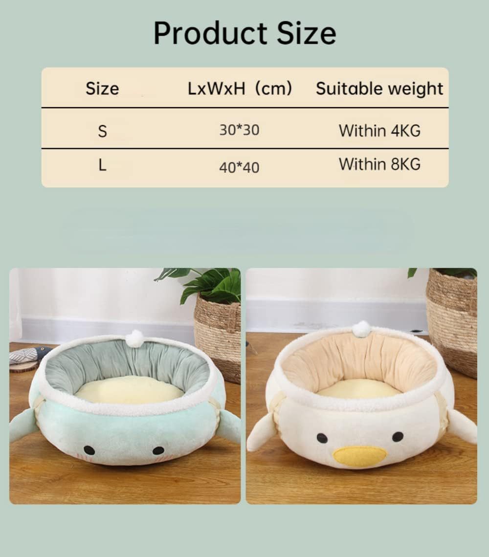 JMT-937162 Dinosaur and Chick Shaped Cat Bed - Versatile Hammock and Sofa for Small Cats and Dogs