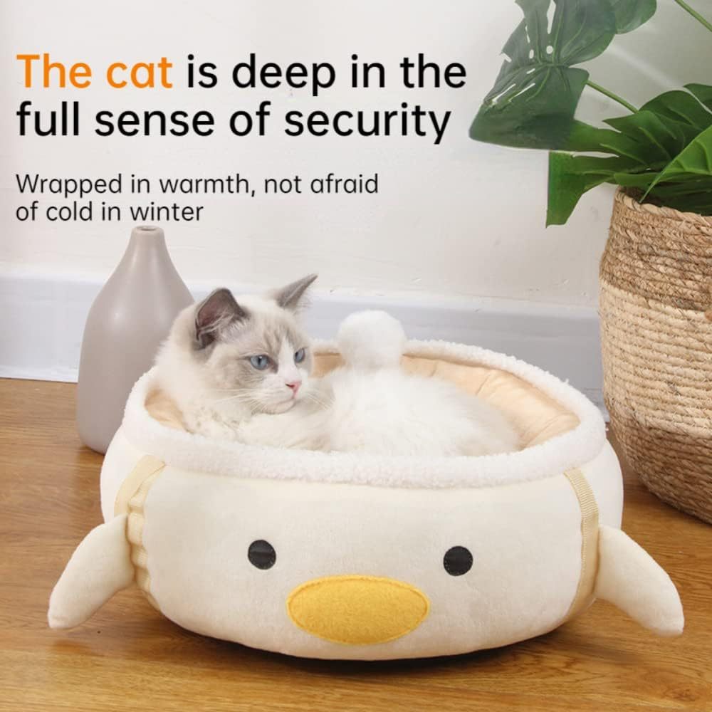JMT-937162 Dinosaur and Chick Shaped Cat Bed - Versatile Hammock and Sofa for Small Cats and Dogs