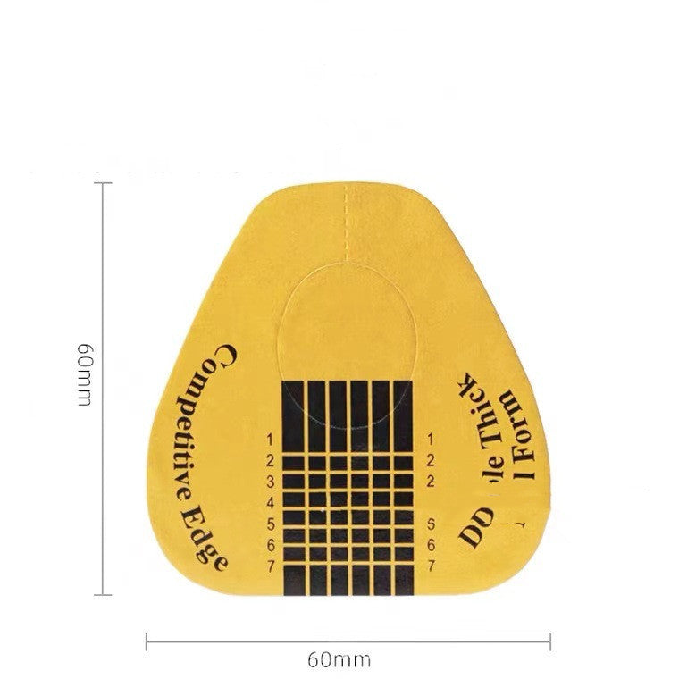 JMT-937162 Horseshoe-Shaped Golden Paper Trays for Nail Art - 500 Pieces Roll