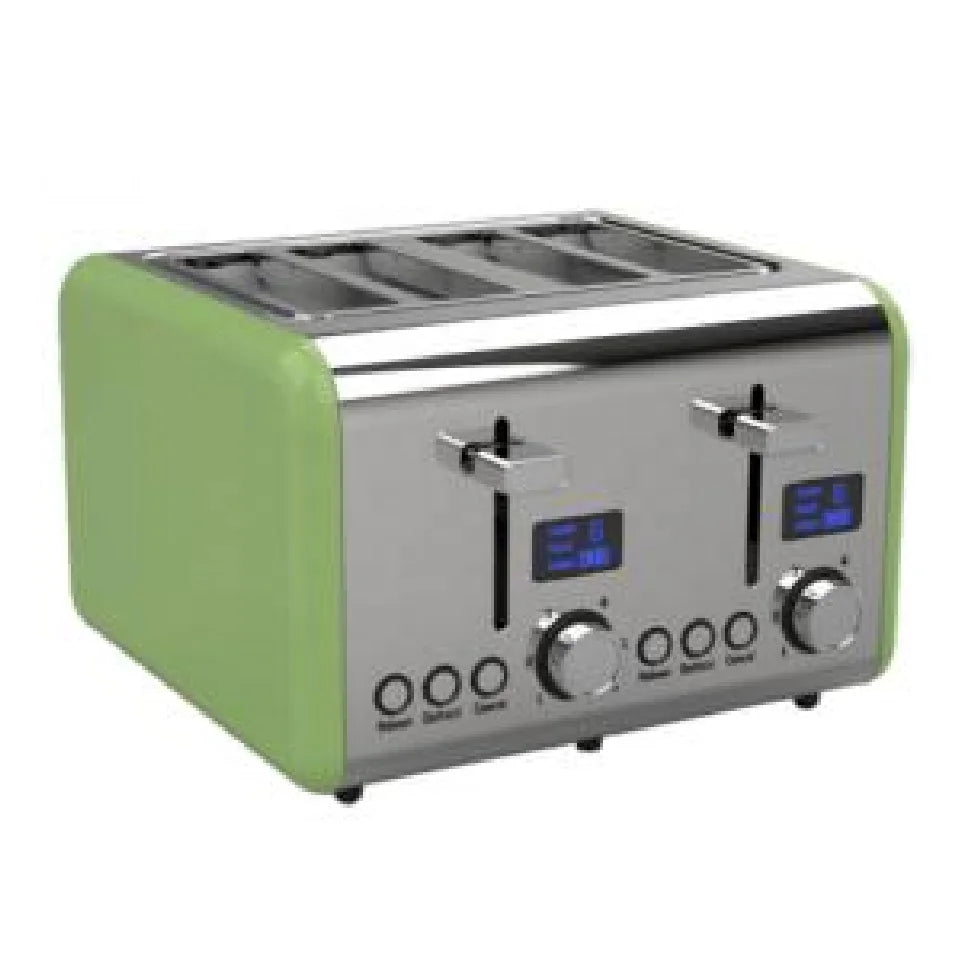 JMT-937674 4-Slice Electric Toaster with LED Countdown Display and Removable Crumb Tray