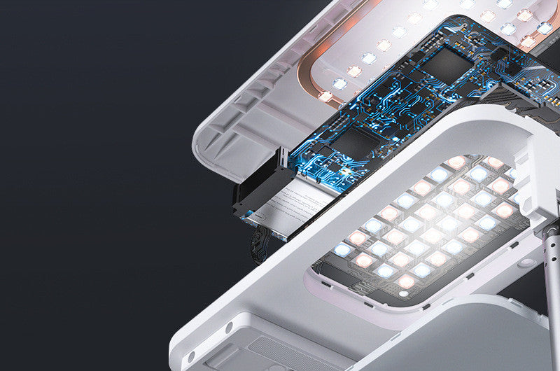 JMT-937866 Adjustable Lazy Bracket Desktop Phone Holder in White for Convenient Viewing