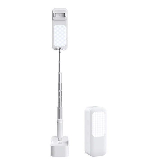 JMT-937866 Adjustable Lazy Bracket Desktop Phone Holder in White for Convenient Viewing
