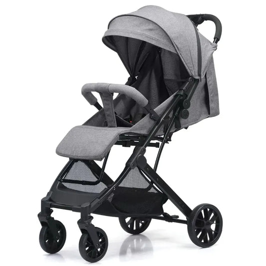 JMT-937866 Compact Folding Iron Frame Stroller for Infants - Lightweight Baby Pram Buggy Carriage