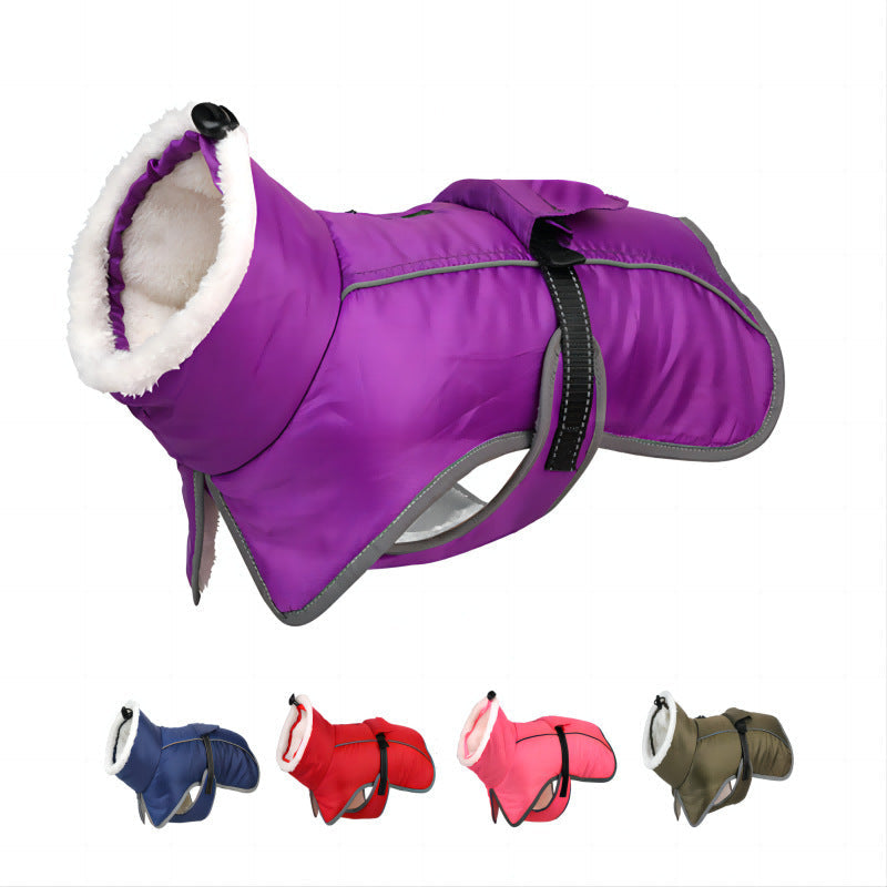 JMT-937930 Thick Warm Waterproof Cotton Coat for Dogs - Autumn and Winter Pet Clothing